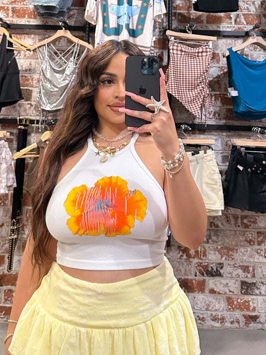 Hawaii Flower Top (White)