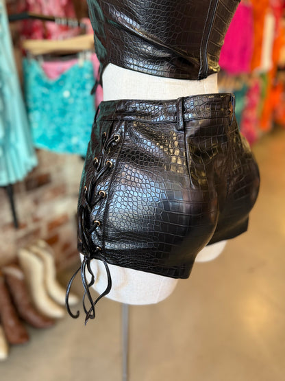 Risky Business Leather Shorts