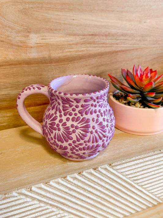 Talavera Jarrito Mug (Purple)