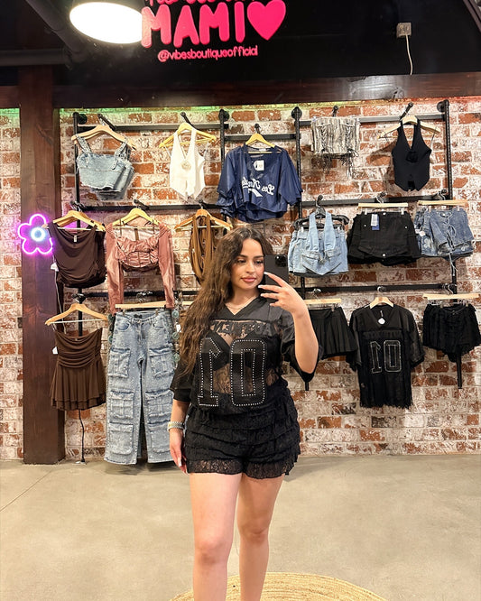 Black Lace Jersey