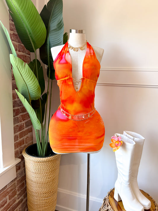 Isla Orange Dress