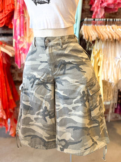 G.I. Baddie Camo Jorts