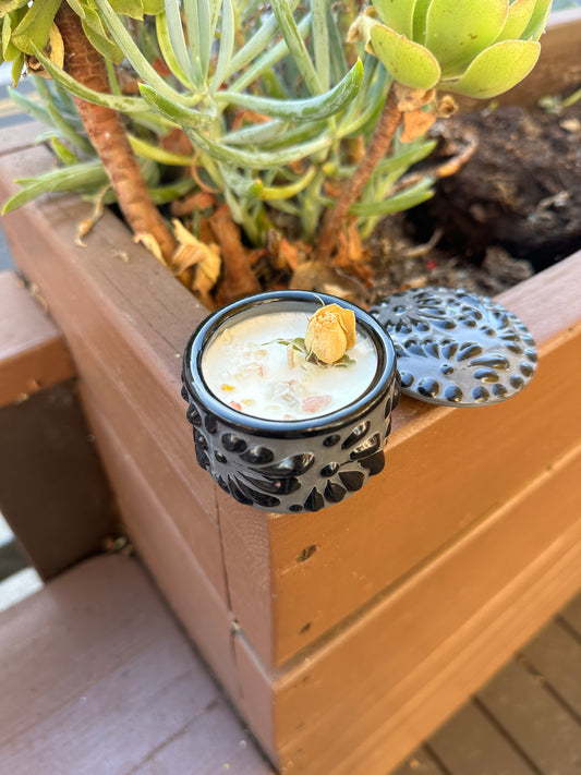 Mini Jewelry Box Candle (Black & Grey)