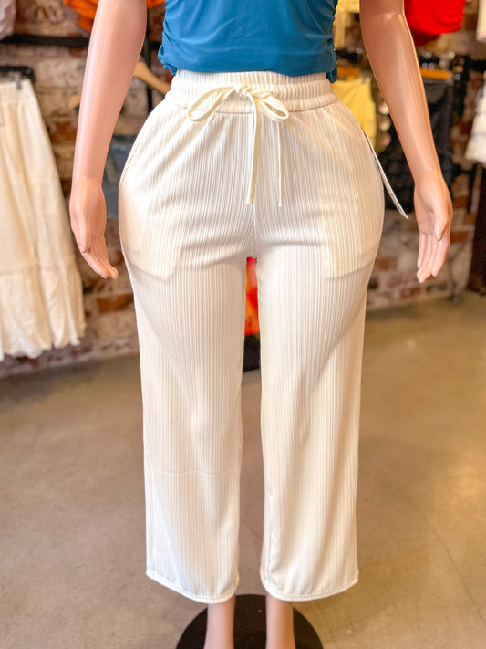 Wide Leg pants (Cream)