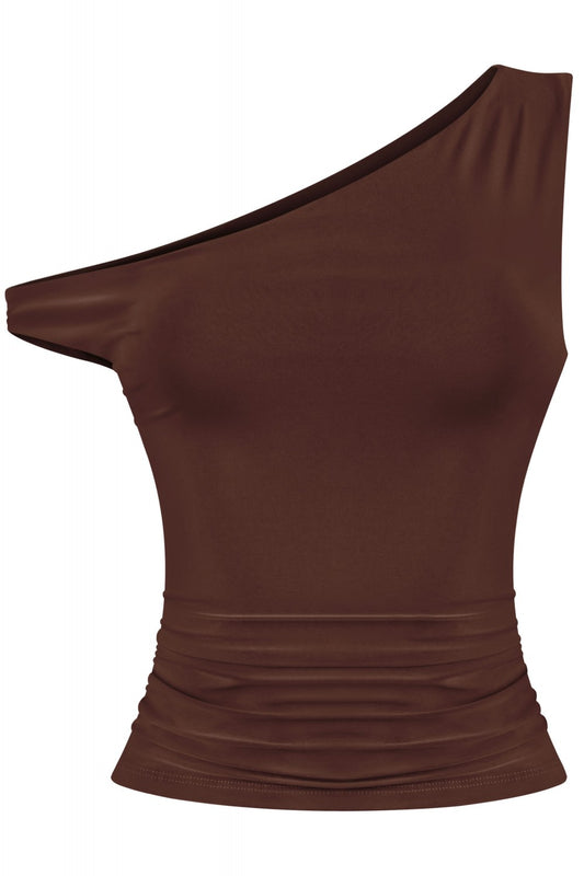 Off Shoulder Top (Brown)