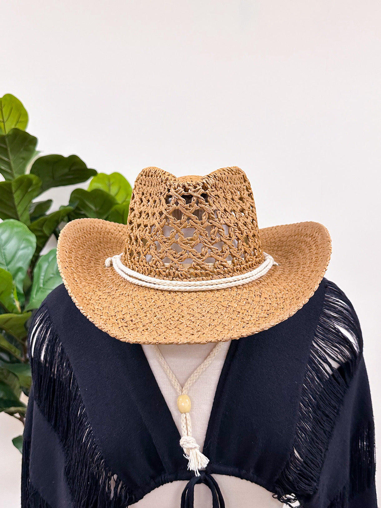 Straw Cowgirl Hats (Multiple Colors)