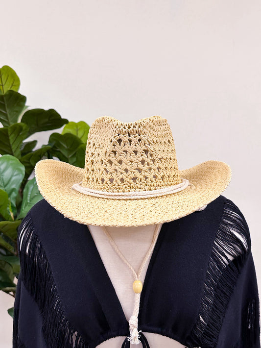 Straw Cowgirl Hats (Multiple Colors)