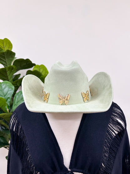 Butterfly Cowgirl Hat (MULTIPLE COLORS)