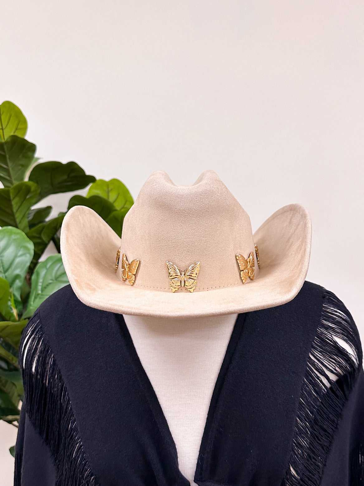 Butterfly Cowgirl Hat (MULTIPLE COLORS)