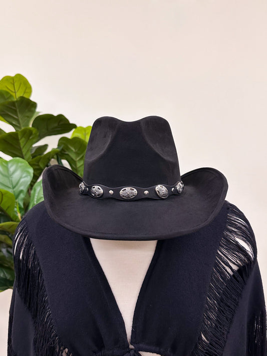 Western Belted Cowgirl Hat