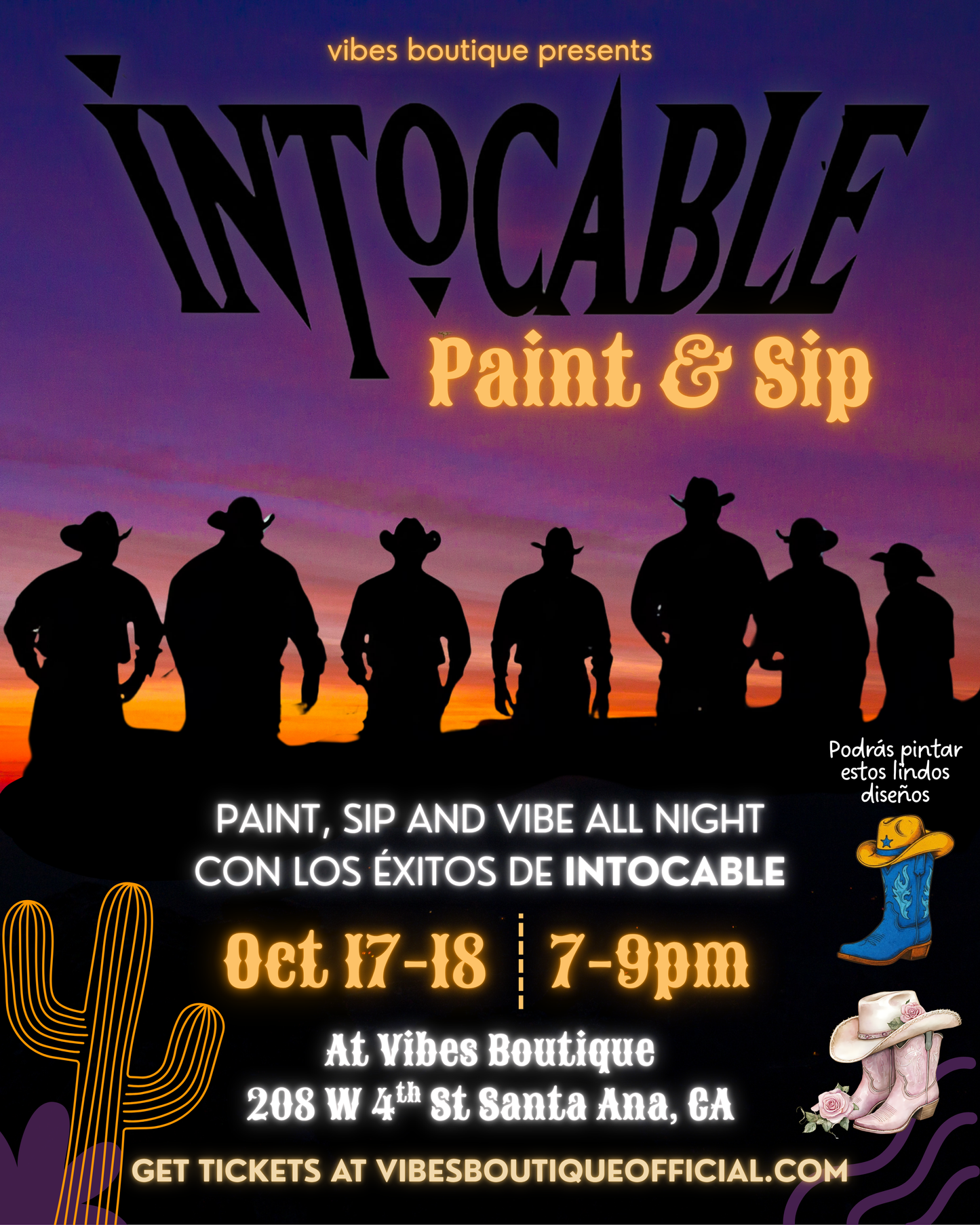 Intocable Paint & Sip (Oct 17-18)