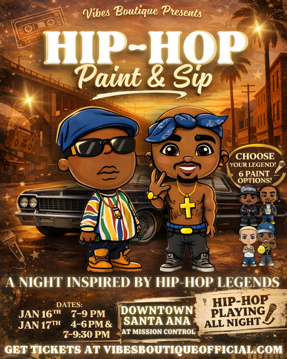 Hip Hop Paint & Sip (Jan 16-17) @ Mission Control