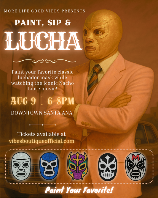 Paint, Sip & LUCHA (Aug 9)